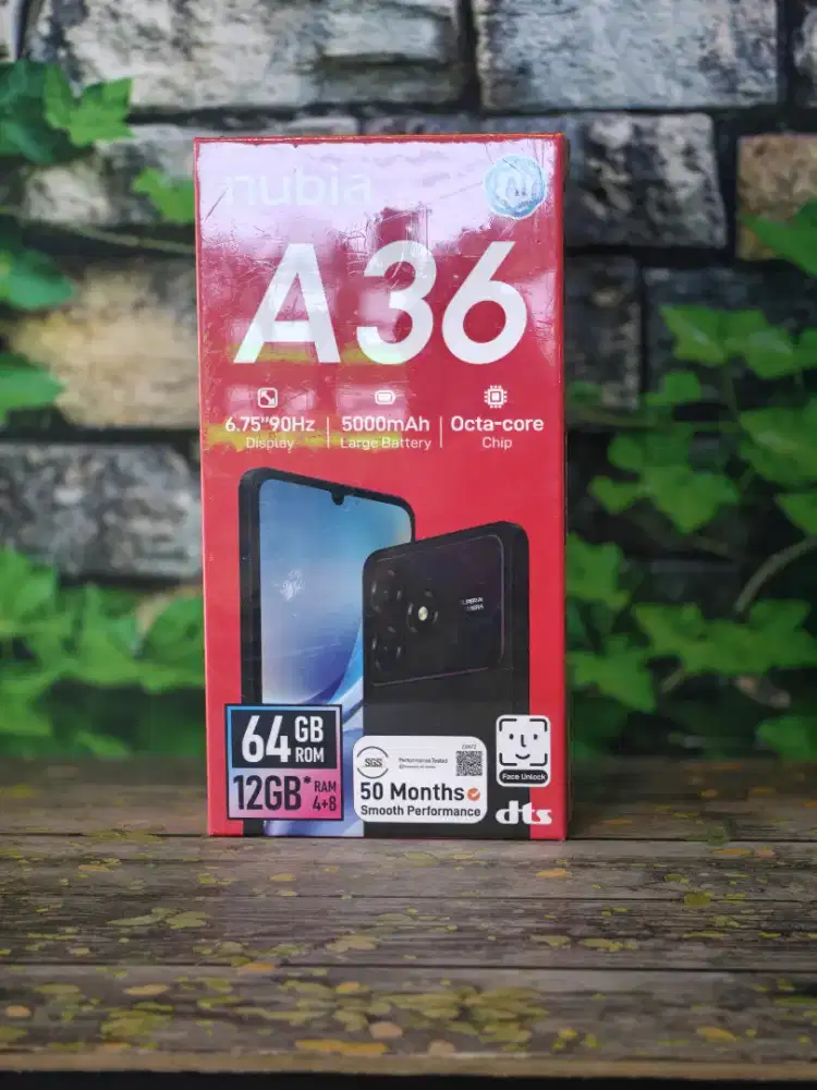 NUBIA A36 8/64
 NUBIA A36 REKOMENDASI ANDROID 1 JUTAAN PALING PALIS