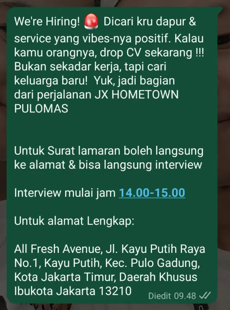 RESTORAN JX HOMETOWN