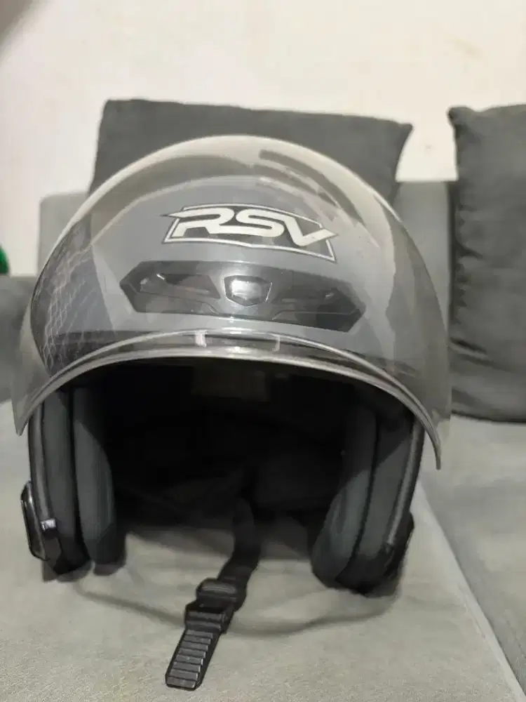 helm RSV wind Tail ukuran xxl abu2 mulus