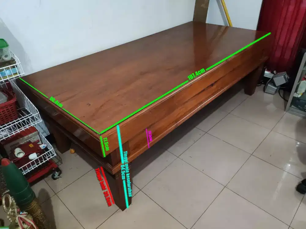 Dijual 2 meja jati utuh