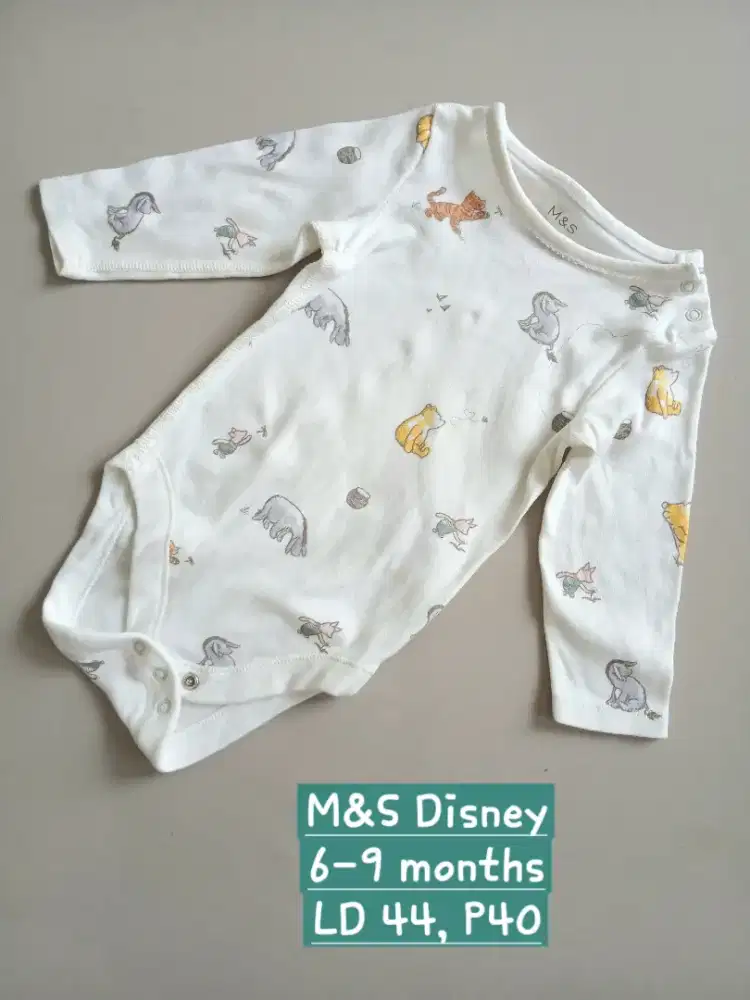 Baju tidur M&S Disney bodysuit 6-9 months, preloved
Made in India