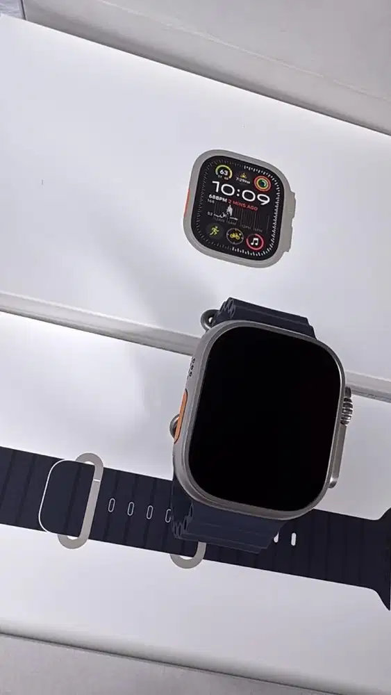Apple Watch Ultra 2, Navy Ocean Band, BH 100%, Garansi sd Okt 2026