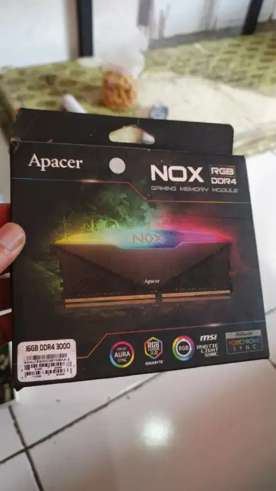 Memori DDR4 Gaming Apacer Nox RGB 8x2 (16GB)