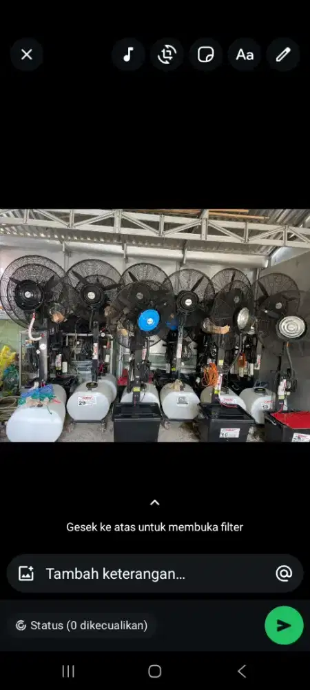 Disewakan Kipas Angin Embun Rp 150.000/UNIT/HARI