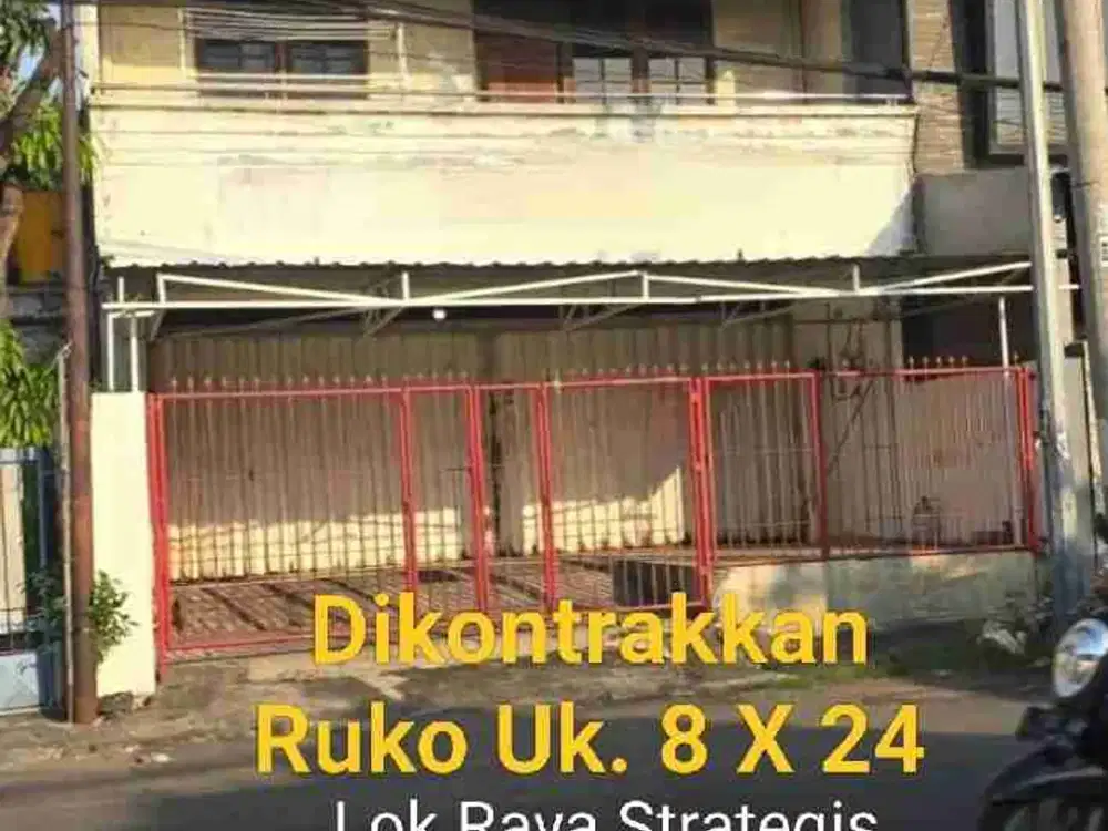 Dikontrak Ruko 2 Lt Raya Strategis jalan besar