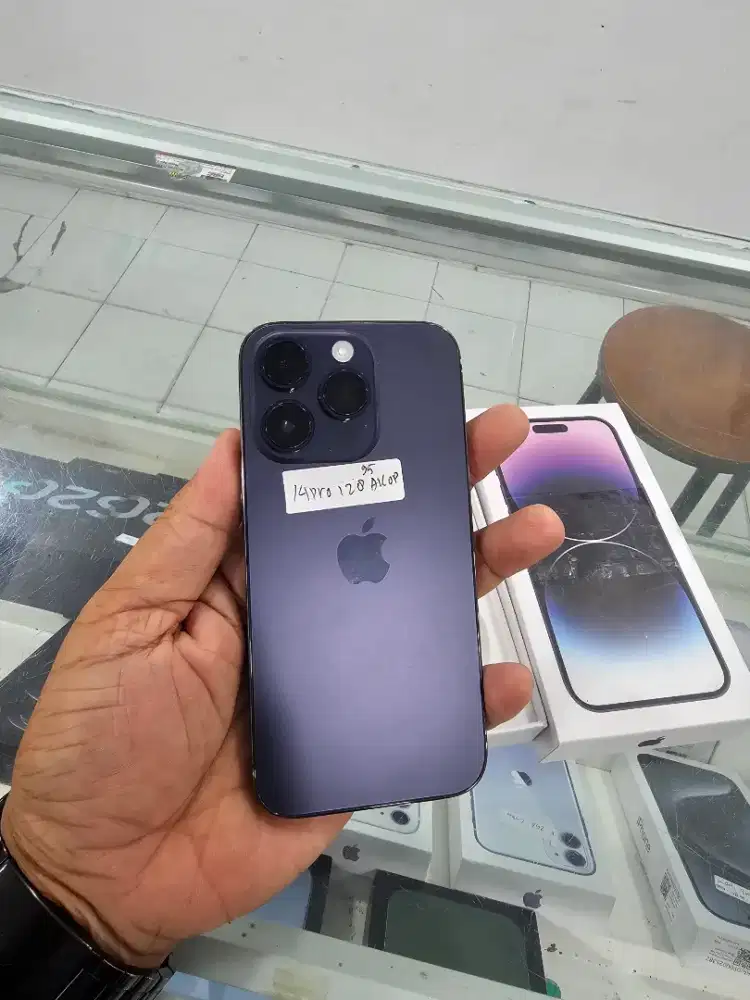 iphone  14 pro 128gb inter all operator bh 95. 96 mulus lengkap