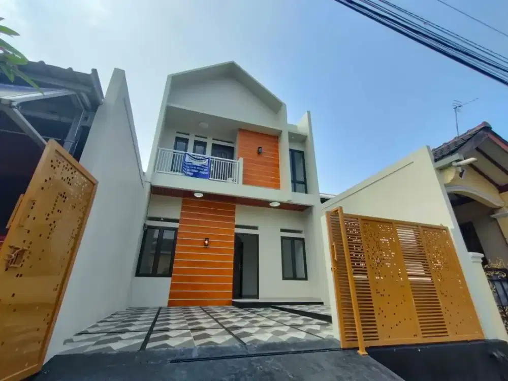 HUNIAN DIJUAL 2 LANTAI DESAIN SCANDINAVIAN DI PERUMAHAN GRAHA HARAPAN BUMYAGARA