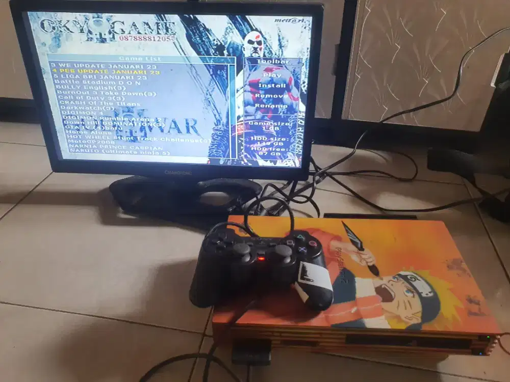 Ps2 Fat hardisk dalam 160gb