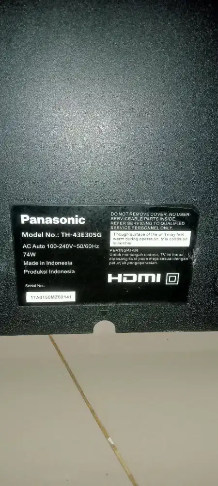 TV LED 43iN Pecah Lok Tanah Abang