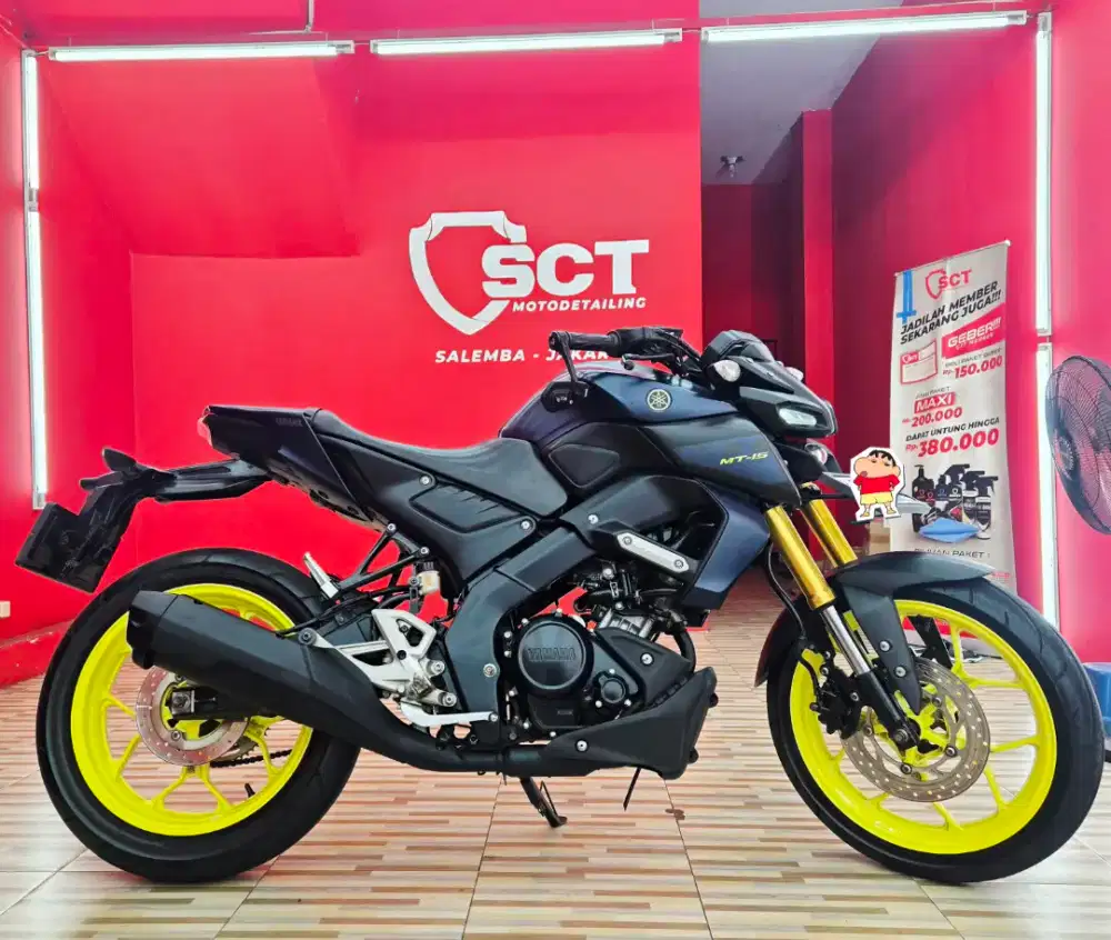 JualCpt90%LikeNew KM3Rb YAMAHA MT15 2019 MT 15 BLUE NAVY