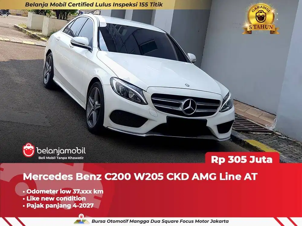 [ LOW KM 37RB ] Mercedes Benz Mercy C200 C 200 W205 AMG Line 2017 2018