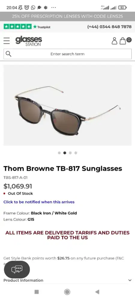 Thom Browne TB-817 Sunglases TBS-817-A-01
