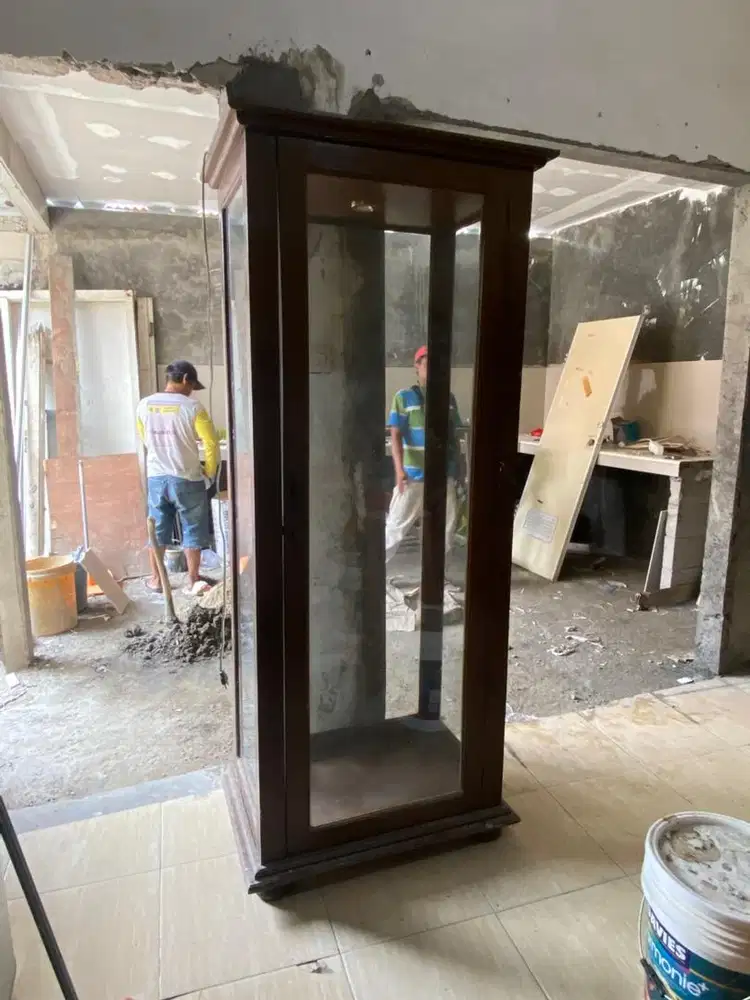 LEMARI PAJANGAN KAYU JATI