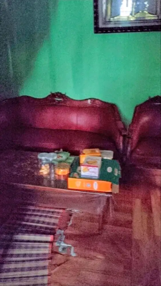 Set Kursi Ruang Tamu Kayu Jati Warna Coklat