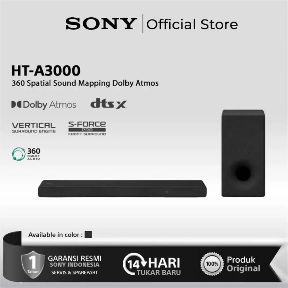 Sony Soundbar HT A-3000 Masih garansi