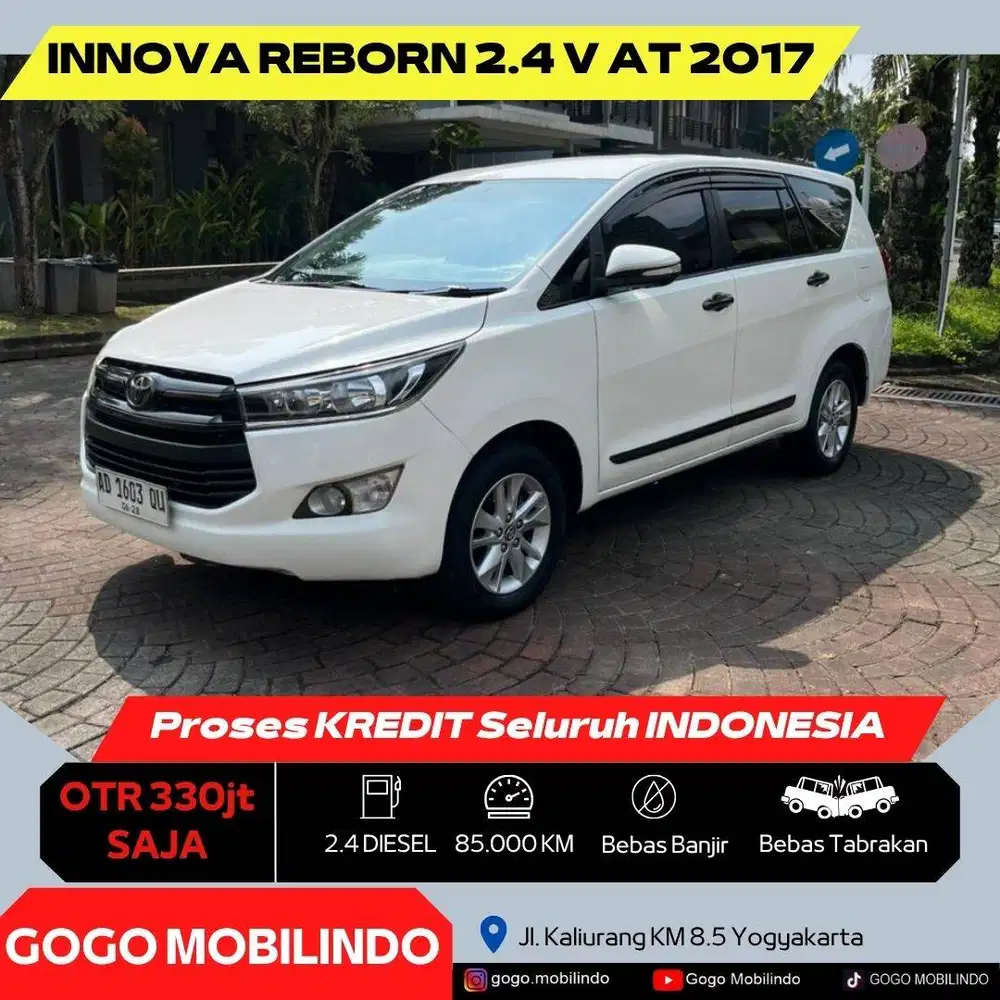 Toyota Innova Reborn V Matic 2017 Plat AD DP Minim Kredit Murah