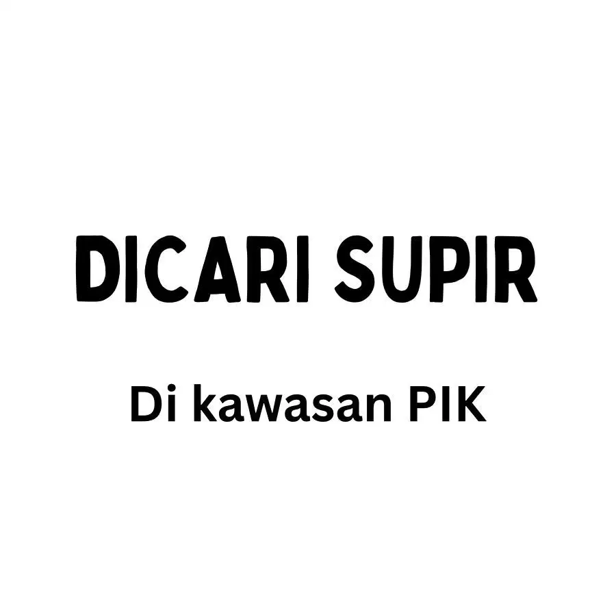 CARI SUPIR PRIBADI