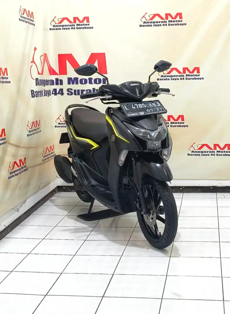 Unit mulus Km 9 Ribu Yamaha Gear 125 Std Tahun 2022 Hitam Glossy