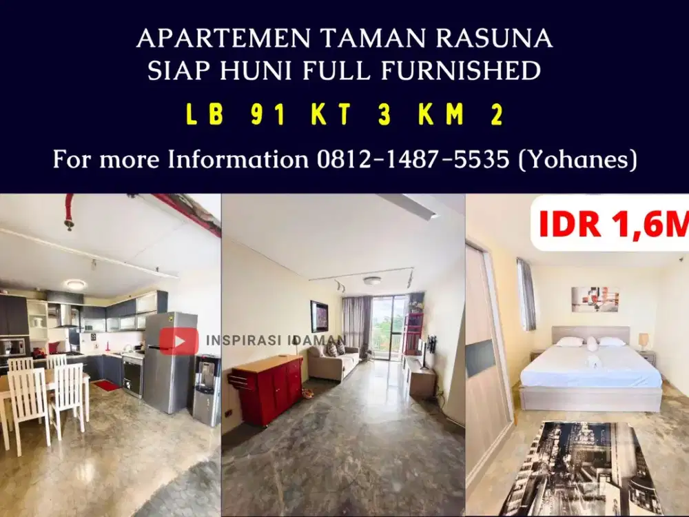 Apartemen Taman Rasuna Siap Huni Full Furnished
