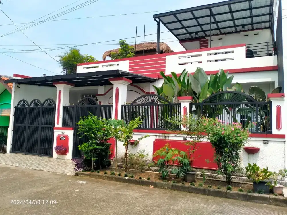 Rumah 3Lantai Dalam komplek di Raya ABdul Gani 1 Kalibaru Cilodong Gratis Kolam Renang & Gazebo