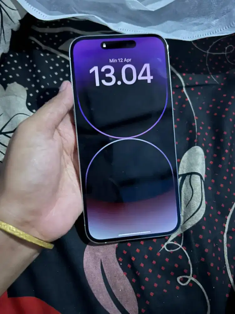 Dijual iphone 14 promax 128gb silver ex inter all op