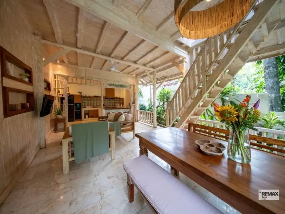 Riverfront 3 Bedroom Villa With Jungle Views For Rent In Pererenan