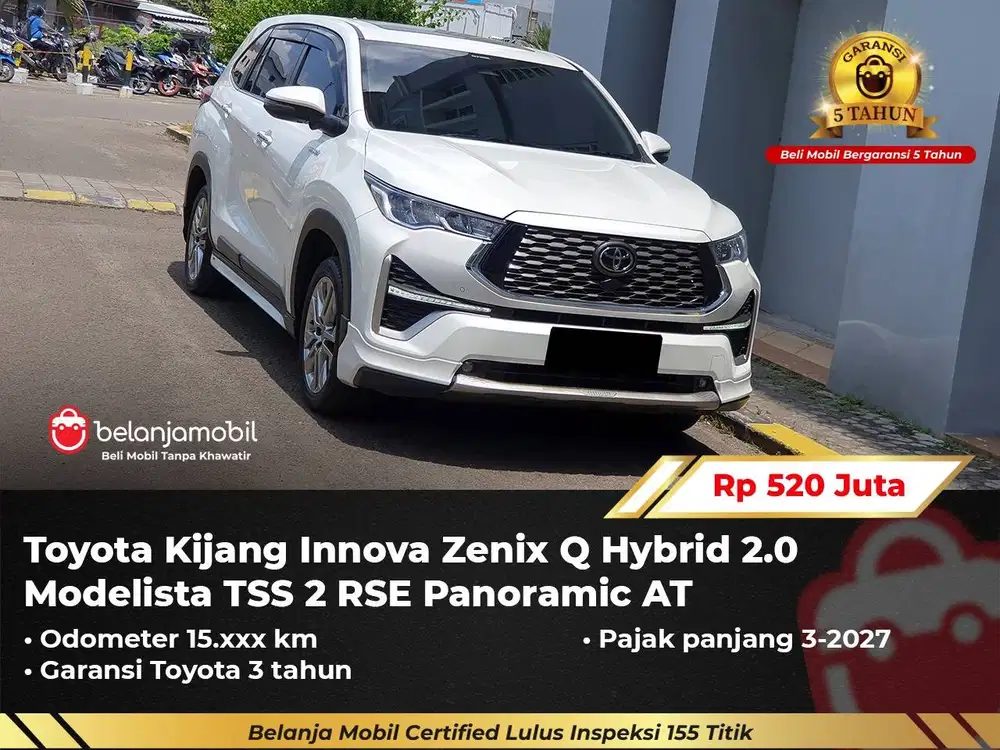 [ PAJAK PANJANG ] Toyota Innova Zenix Q Hybrid Modelista TSS 2025/2026