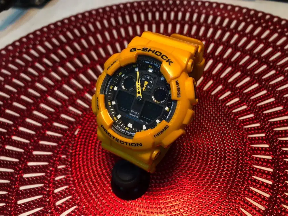 G shock (yellow) GA 100A bumblebee unit only