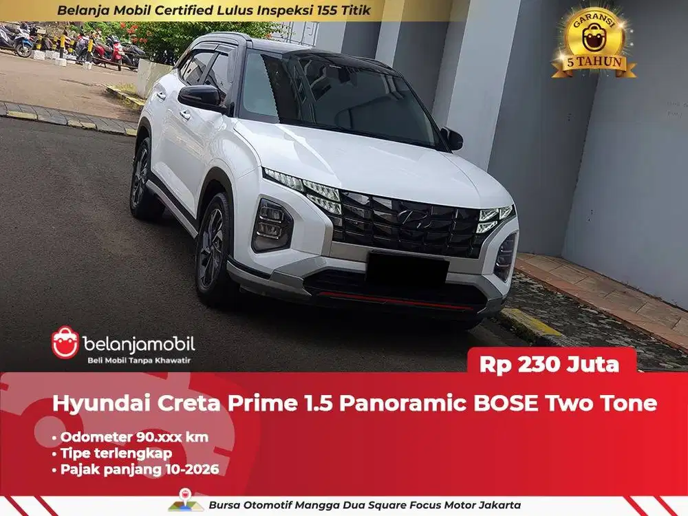 [TIPE TERLENGKAP] Hyundai Creta Prime 1.5 Panoramic Two Tone 2022 2023