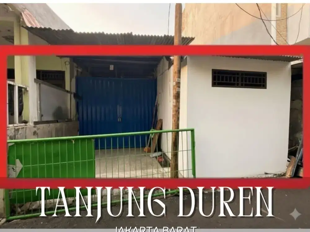 DIJUAL MURAH RUMAH HITUNG TANAH DI TANJUNG DUREN JAKARTA BARAT