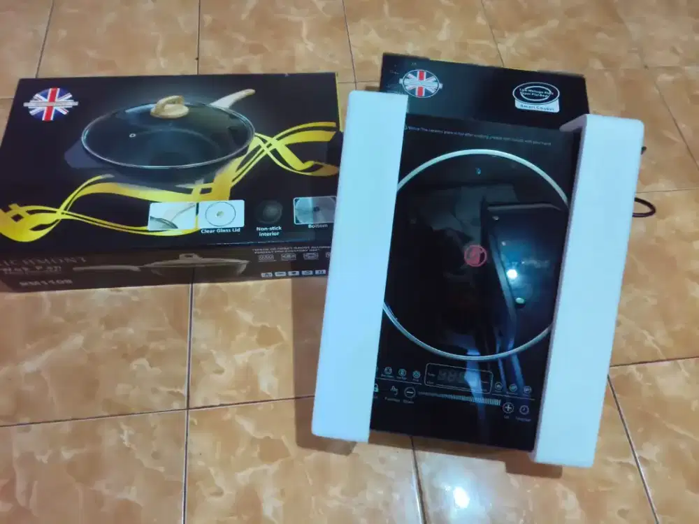 Kompor Listrik Richmont  & Free Panci granite anti lengket