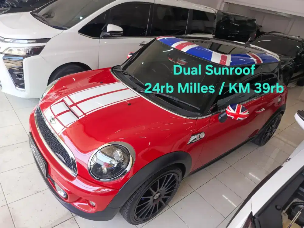 Mini cooper S turbo 2013 24rb milles sunroof coper 1.5 cuper surabaya
