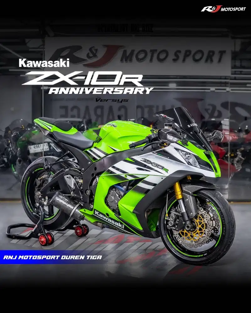 Kawasaki ZX10R ZX10 ZX 10 Aniversary Nik 2015 Km 19.000an Full Paper