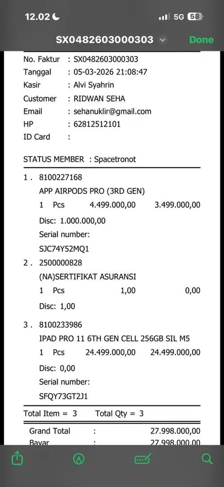 ipad 11 pro celluler 256