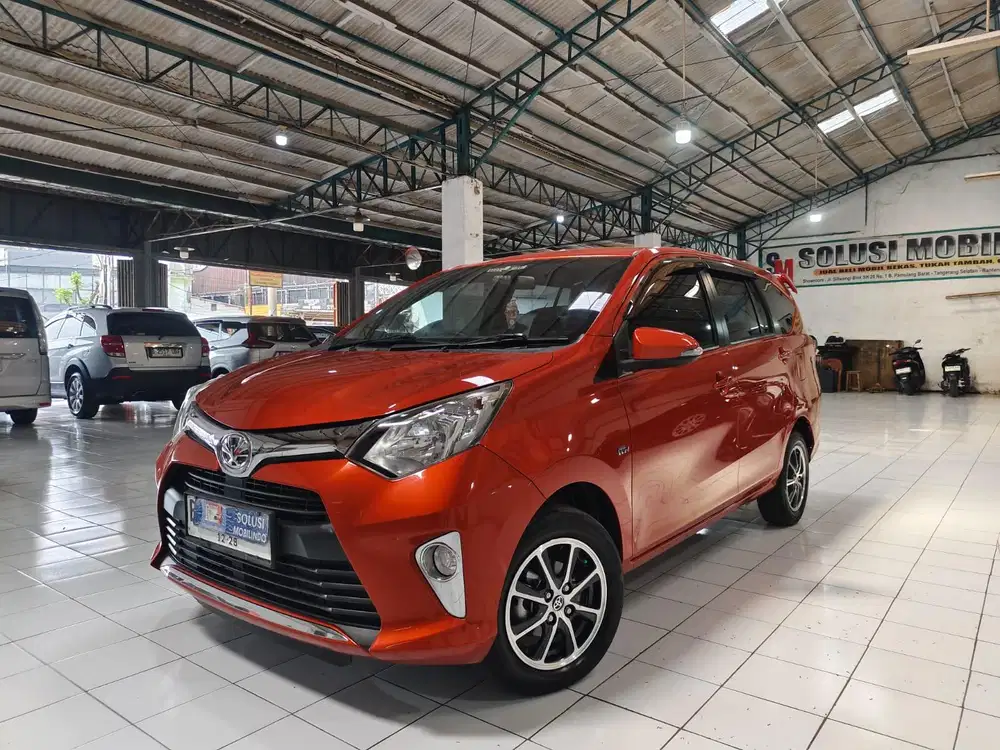 Toyota Calya G 1.2 AT 2018 Oranye Tgn 1 Ban Tebal Pajak Panjang