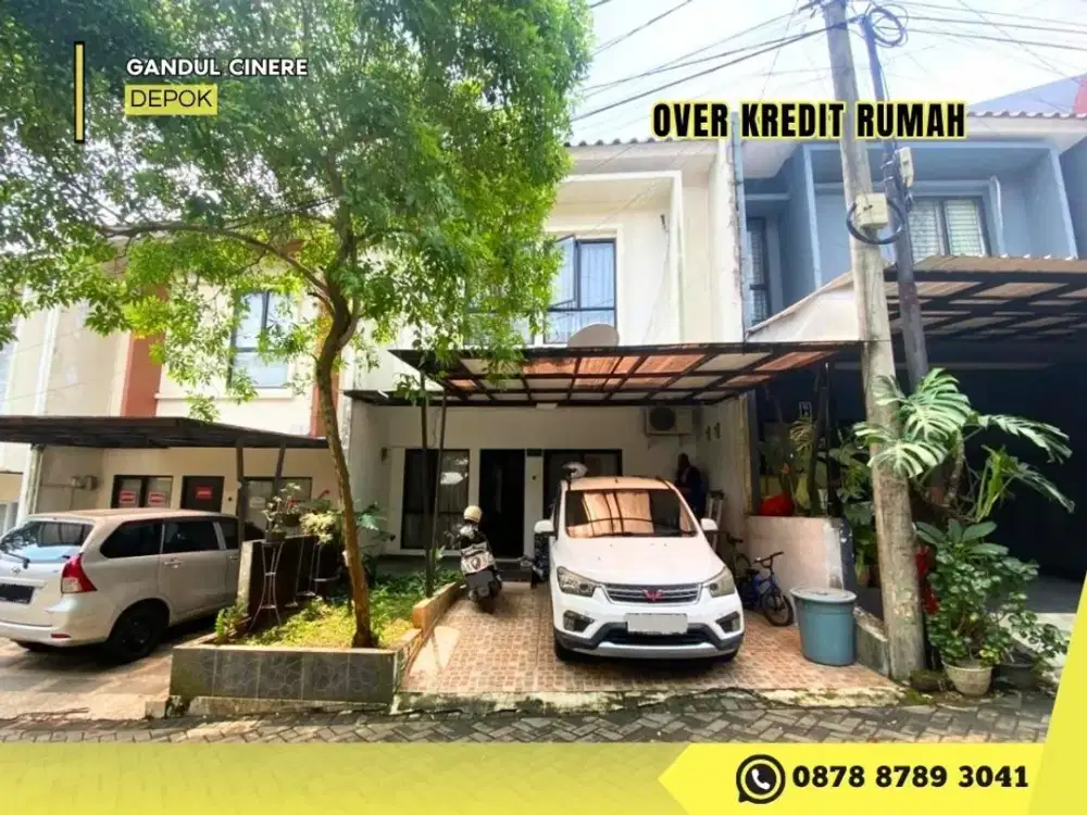 Jual Rmh 2LT Take Over 169JT di Gandul Cinere Depok dekat Tol Brigif