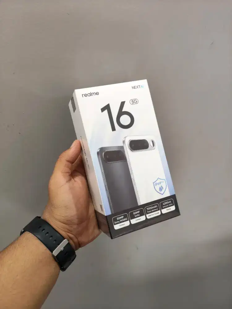 REALME 16 5G 8/256 NEW SEGEL BERGARANSI RESMI!