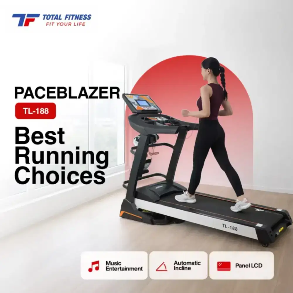 Treadmill elektrik tl 188 grtis biya cod sumsel jambi lampung bengkulu