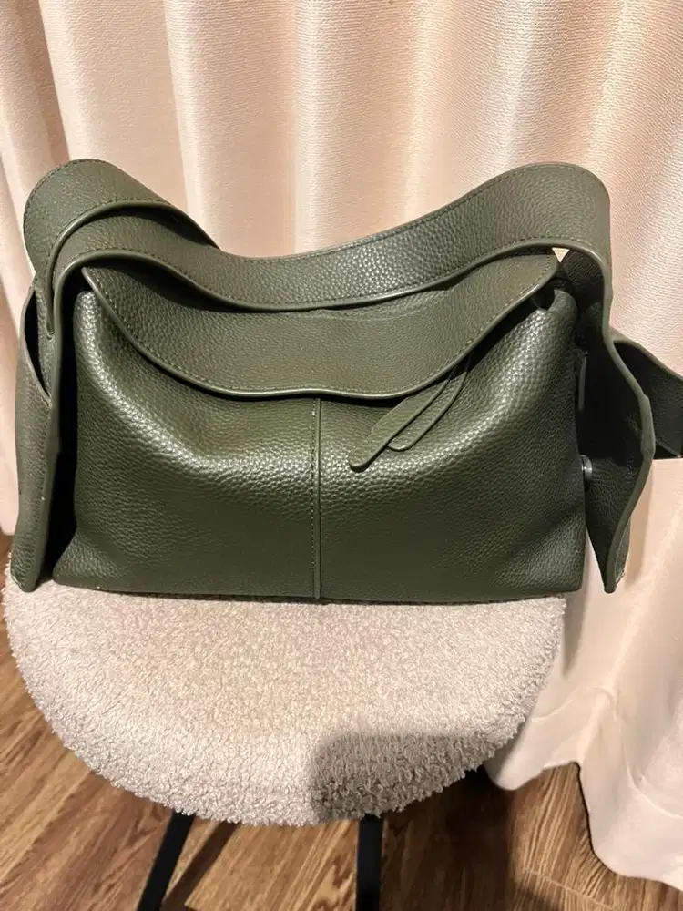 Tas Kulit warna Army