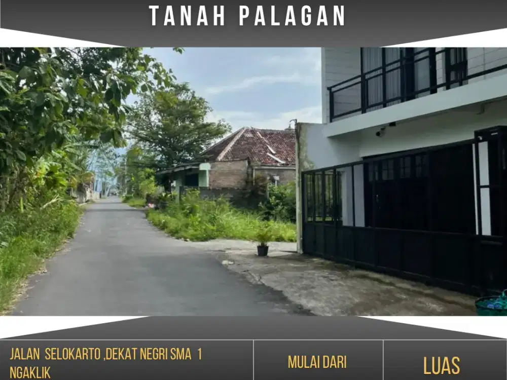 Tanah Pekarangan Jl. Palagan km 11, Lingkungan Perumahan & Pemukiman, udara sejuk asri lingkungan Nasionalis