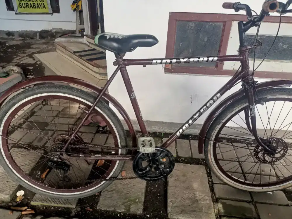 Sepeda jadul klasik uk26 size21 rata air siap pakai