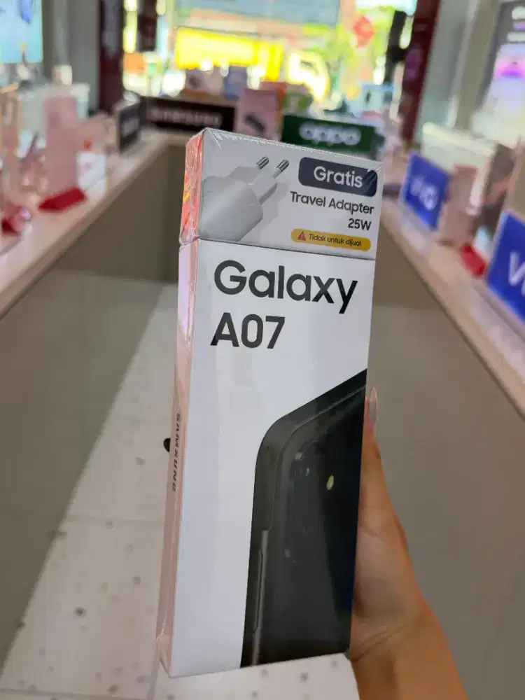 Samsung A07 free adaptor & soft case