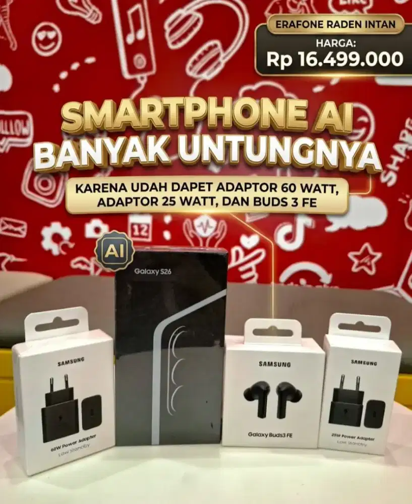 CICILAN SAMSUNG S26 FREE ADAPTER DAN BUDS 3 FE