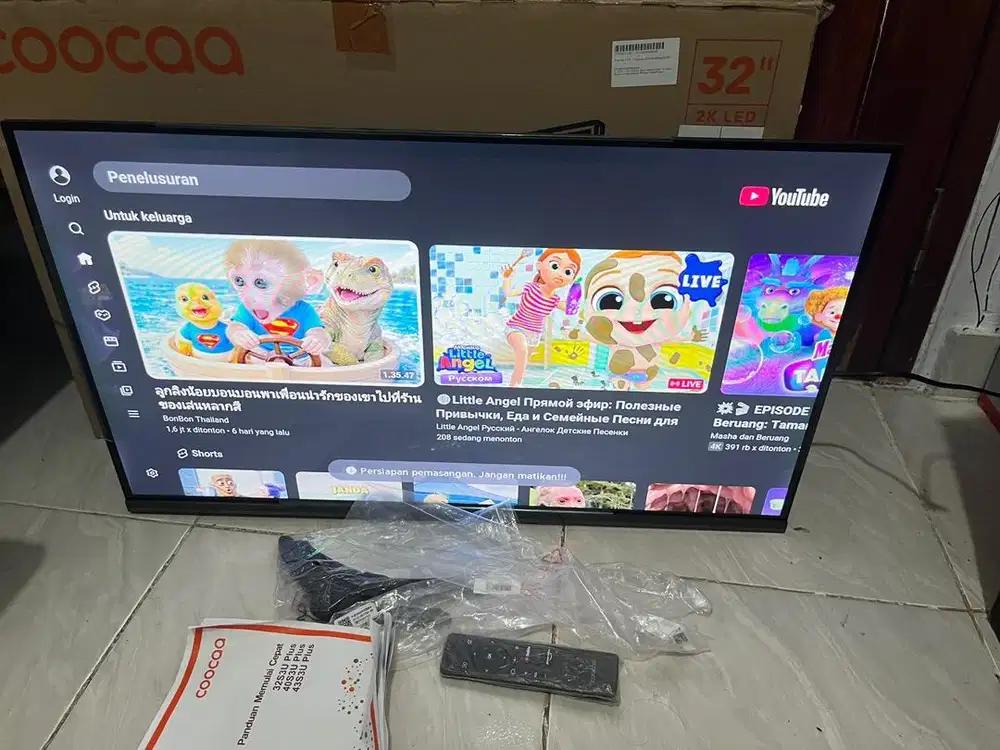 Smart TV Cooca 32 inc lengkap