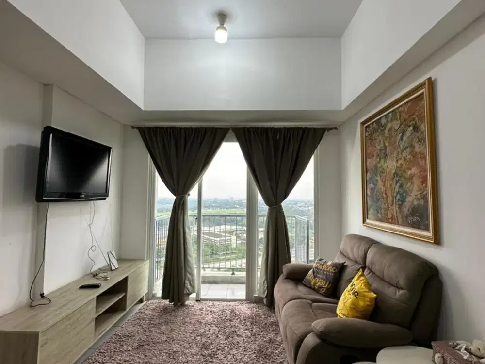 WTS / Dijual Cepat Apartemen Fully Furnished, Siap Huni, dan Sangat Strategis di Casa De Parco Tower Magnolia, BSD City