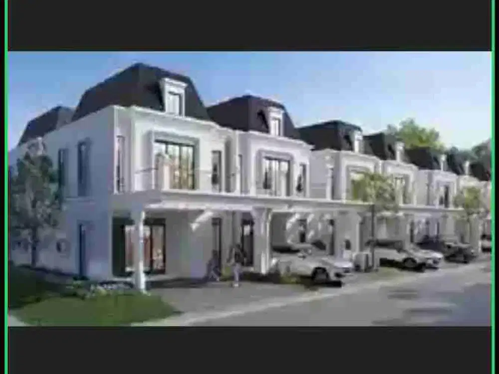 Cluster Rumah Baru by Ciputra luas 122m2 2 lantai Prancis Garden 15 menit Tol, LRT, dan bandara di Halim jaktim