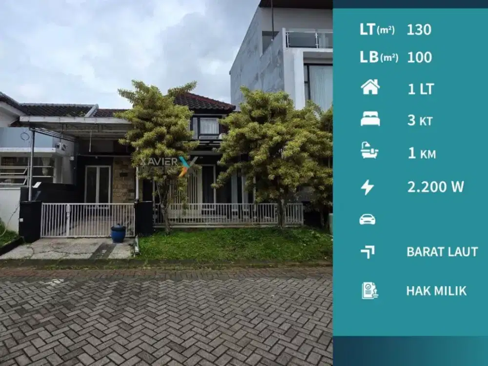 Dijual Rumah Dekat Elpico di Villa Puncak Tidar Malang