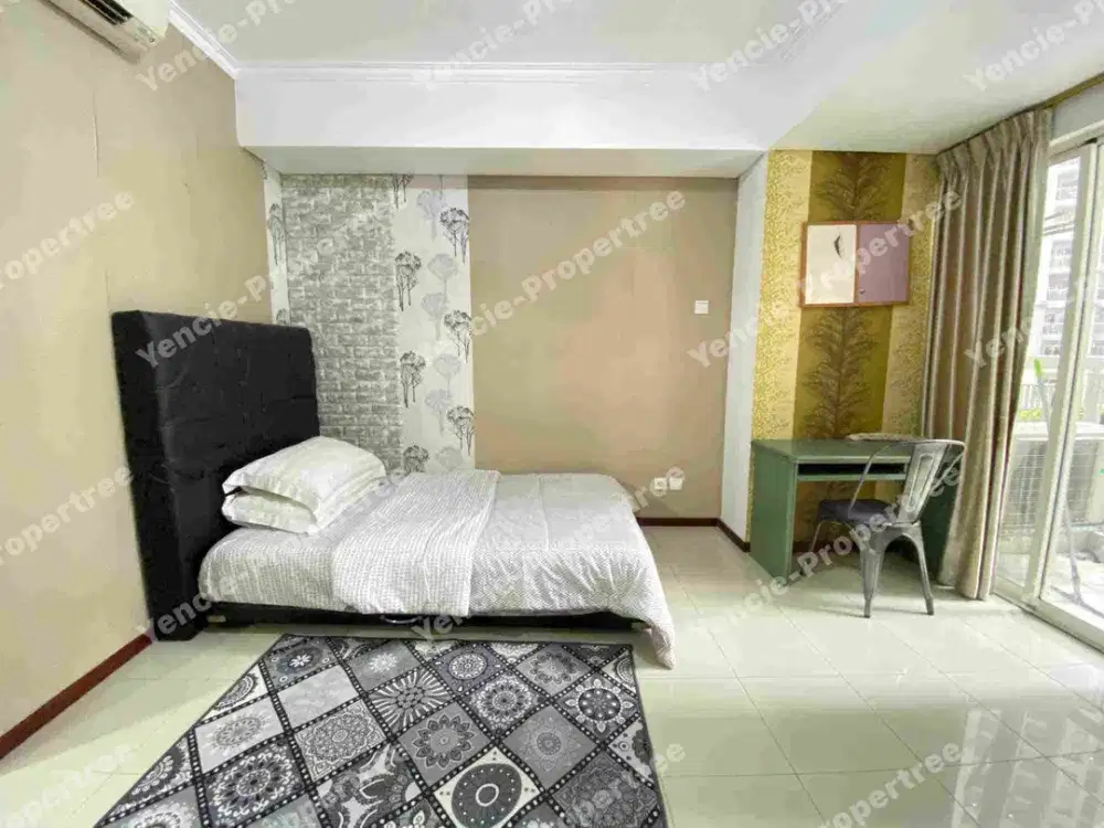 Disewakan tipe studio apartment royal mediterania garden residence