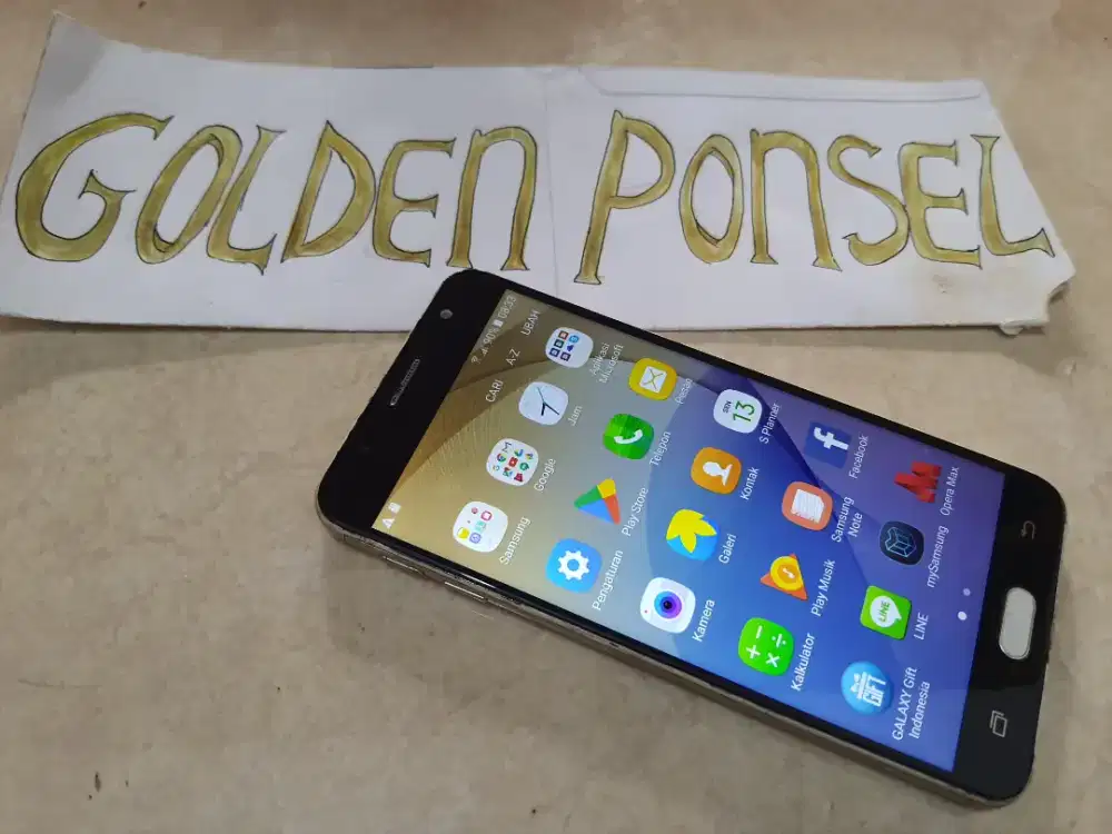 Samsung J7+Prime Finger(32Gb/Ram3Gb/4G)Golden Ponsel