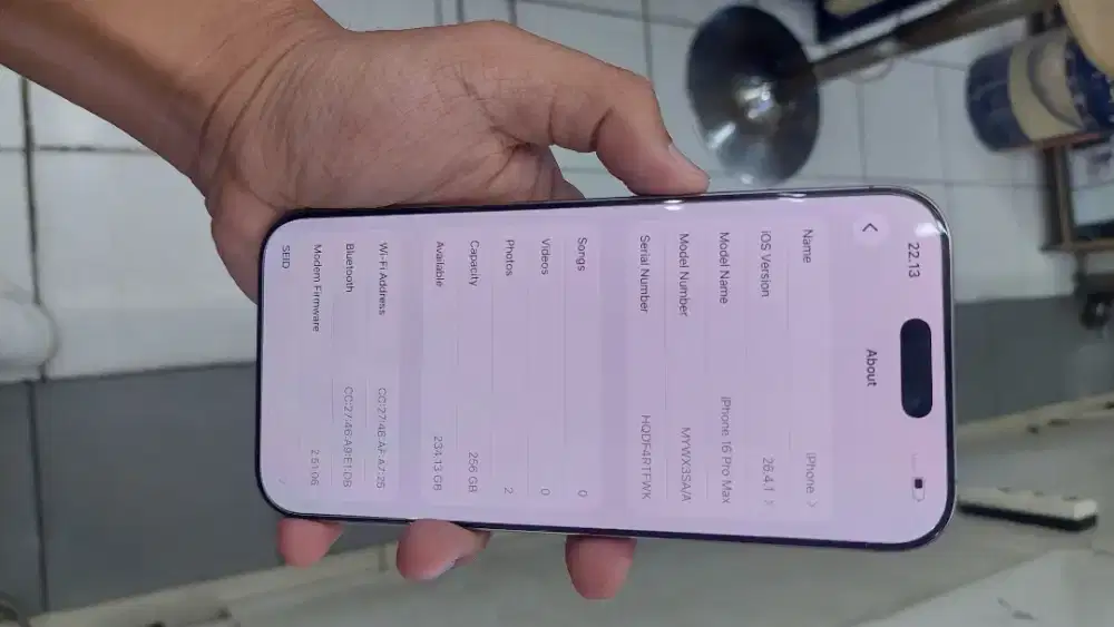 Iphone 16 Pro max 256GB, desert titanium, 256GB (bekas) like new